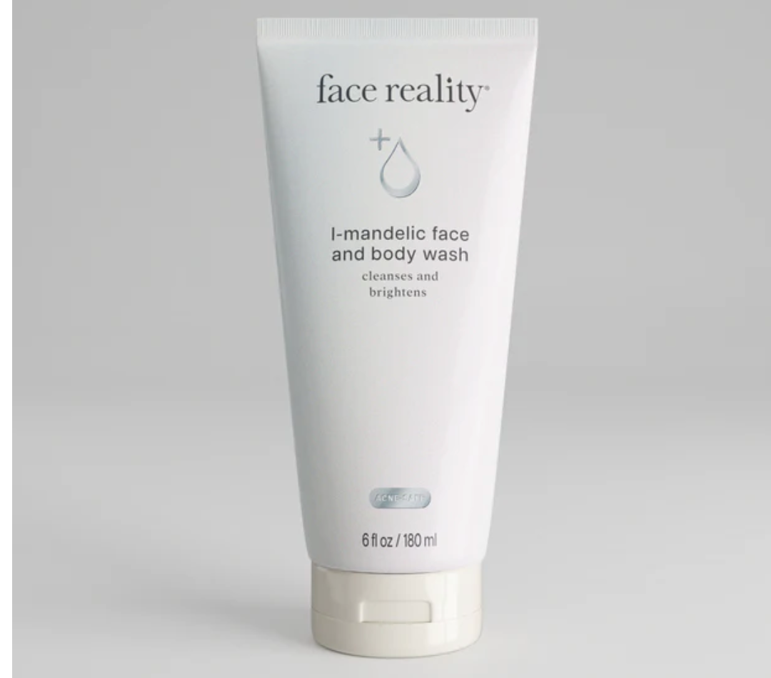 Mndelic face and body wash